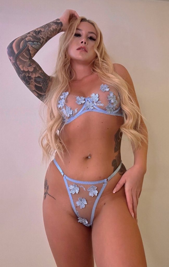 Brooke baby blue lingerie