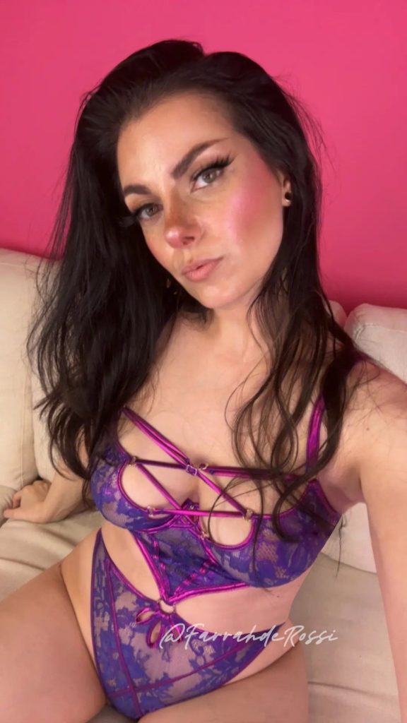 Farrah purple lingerie